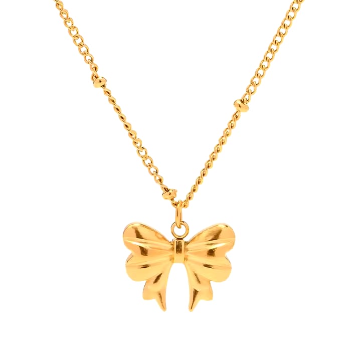 Bow Pendant Necklace